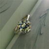 IOGOU-anillo de compromiso de moissanita para mujer, sortija de compromiso de 2 a 4 quilates, Plata de Ley 925, diamante, boda, certificado GRA - Imagen 2