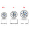 Smyoue-pendientes de moissanita certificados para mujer, aretes de plata de ley chapados en platino, aretes de diamante, joyería fina de boda, 2CT - Imagen 3