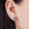 Smyoue-pendientes de moissanita certificados para mujer, aretes de plata de ley chapados en platino, aretes de diamante, joyería fina de boda, 2CT - Imagen 6