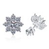 Smyoue-pendientes de moissanita con certificado de oro blanco para mujer, aretes de 0,3-0,5 CT, joyería de diamante de imitación brillante, Plata de Ley 925 - Imagen 6