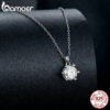 Bamoer-colgante de moissanita de 1 quilate para mujer, collar de plata de ley 925 de alta calidad, joyería fina nupcial para fiesta de boda, 3 colores - Imagen 3