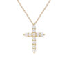 Queenme-collar de plata de ley 925 auténtica para mujer, colgante de Cruz de moissanita, joyería Original certificada, envío gratis - Imagen 5
