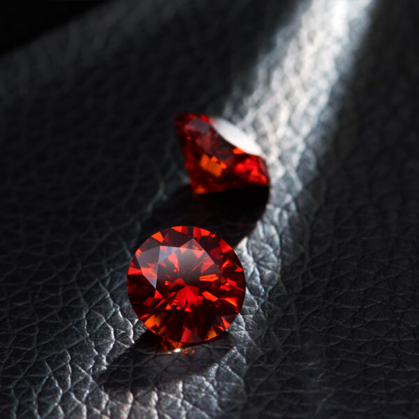 Piedras de moissanita granate rojo oscuro, 0,5 CT a 9CT, gemas sueltas, prueba de diamante, gran calidad, certificado VVS1 - Imagen 3