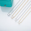 AnuJewel-collar con colgante chapado en oro de 18K para mujer, Diamante de moissanita de 1Ct y 2CT, regalo de aniversario, venta al por mayor - Imagen 5