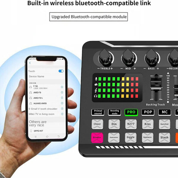 Kit de micrófono de transmisión con mezclador de Audio (opcional) y micrófono de condensador, conjunto de micrófono para Podcast, transmisión en vivo, Podcast - Imagen 3