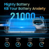 OUKITEL-teléfono inteligente WP19 resistente, con visión nocturna, NFC, 8GB, 256GB, 21000mAh, cámara de 64M, Android 12, 90Hz, Helio G95 - Imagen 2