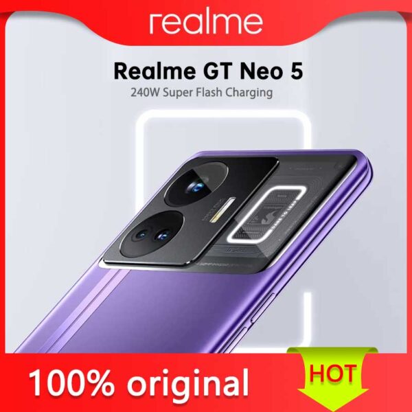 Realme-teléfono inteligente GT Neo 5, Smartphone con Snapdragon 8 Gen1, 150/240W, supercarga, 6,74, 1,5 K, AMOLED, 144HZ, 50MP, IMX890, NFC