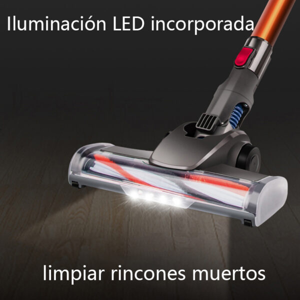 Aspiradora de mano inalámbrica para el hogar y el coche, aspiradora potente de doble Motor, LED, 10kPa, 150W - Imagen 4