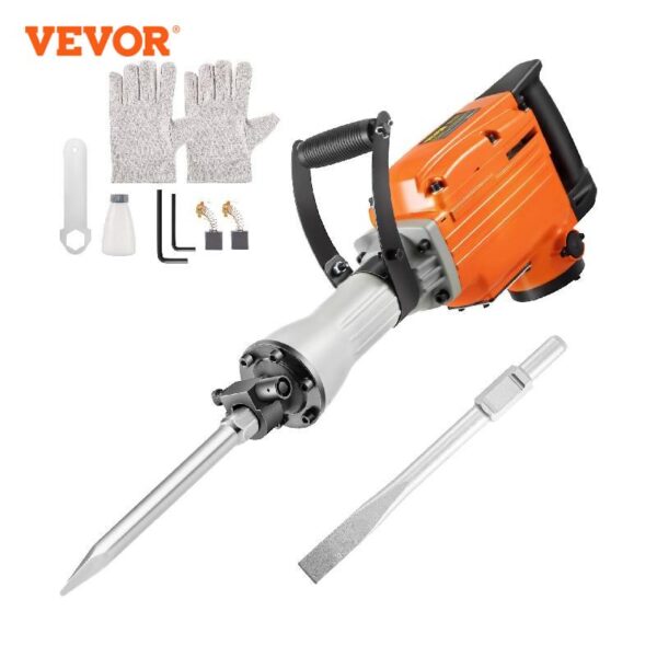 VEVOR-martillo rotativo multifuncional para demolición de hormigón, herramienta eléctrica para romper el suelo, taladro de impacto, 1400W, 1500W, 3600W