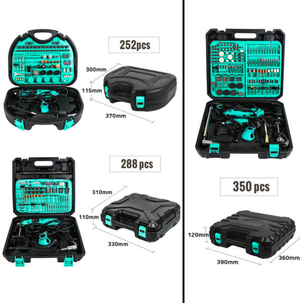 Tungfull-herramientas rotativas de 30000RPM, juego de accesorios de taladro eléctrico Dremel, Mini taladro grabador, herramientas eléctricas - Imagen 6