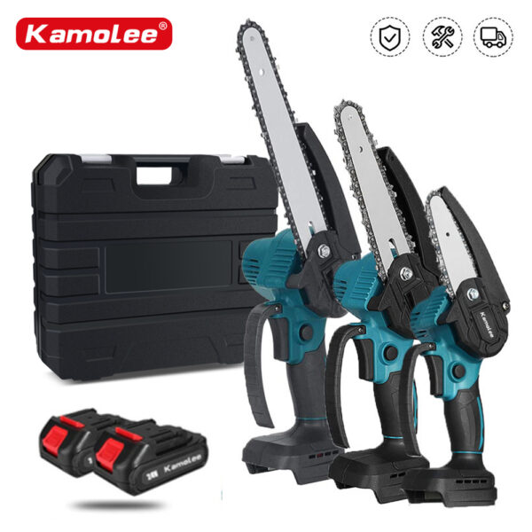 Kamolee-motosierra eléctrica sin escobillas, cortador de madera, herramienta eléctrica de poda de jardín para batería Makita de 18V, 24V, 4/6/8 pulgadas