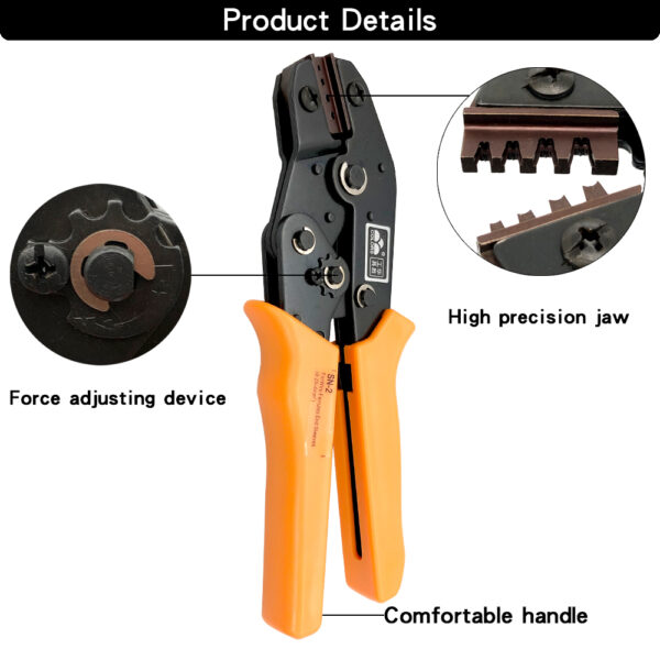 Juego de alicates de SN-2 para terminales DuPont, abrazadera de resorte de enchufe XH2.54 SM para JST ZH1.5, 2.0PH, 2.5XH, EH SM, Kit de conectores en caja - Imagen 4