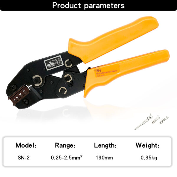 Juego de alicates de SN-2 para terminales DuPont, abrazadera de resorte de enchufe XH2.54 SM para JST ZH1.5, 2.0PH, 2.5XH, EH SM, Kit de conectores en caja - Imagen 2