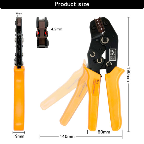 Juego de alicates de SN-2 para terminales DuPont, abrazadera de resorte de enchufe XH2.54 SM para JST ZH1.5, 2.0PH, 2.5XH, EH SM, Kit de conectores en caja - Imagen 3