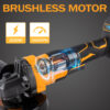 Amoladora angular sin escobillas, herramienta de molienda de impacto eléctrica inalámbrica, 125mm, 18V, M14, 10000Rpm, 3 engranajes variables para batería Makita de 18V - Imagen 2