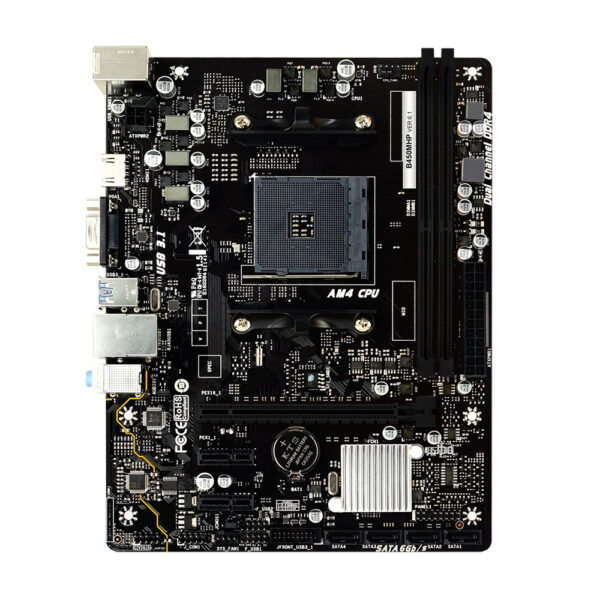 BIOSTAR-placa base B450MHP para videojuegos, procesador AMD Ryzen 5 5600G R5 5600G, AM4 + GALAXY 8G 3200 8G * 2 RAM mATX, 32GB - Imagen 2