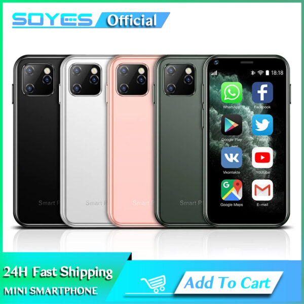 SOYES-Smartphone XS11 Super Mini, Android, 1GB de RAM, 8GB de ROM, 2,5 pulgadas, Quad Core, Google Play Store, 3G