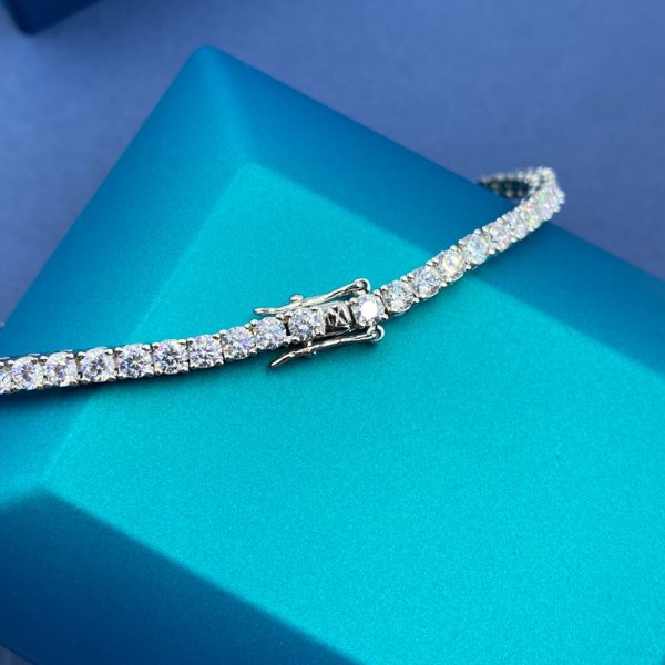 SEMNI-pulsera de tenis de diamante de moissanita degradado para hombres y mujeres, brazalete de lujo de Plata de Ley 925, Diamante brillante GRA, 5mm-3mm - Imagen 6