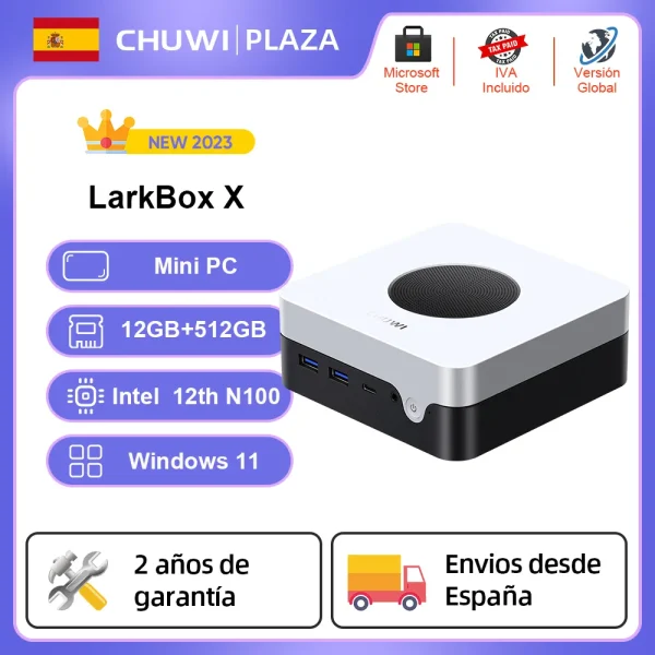 CHUWI LarkBox X Mini PC Intel 12th N100 12GB DDR5 512GB Windows 11