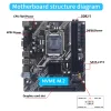 MUCAI-Kit de placa base H61 LGA 1155, Compatible con Intel Core CPU de 2ª y 3ª generación, Compatible con M.2 NVME SDD - Imagen 5