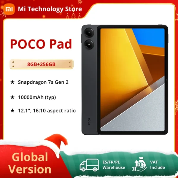 Tablet Xiaomi POCO Pad versión Global, 12,1 pulgadas