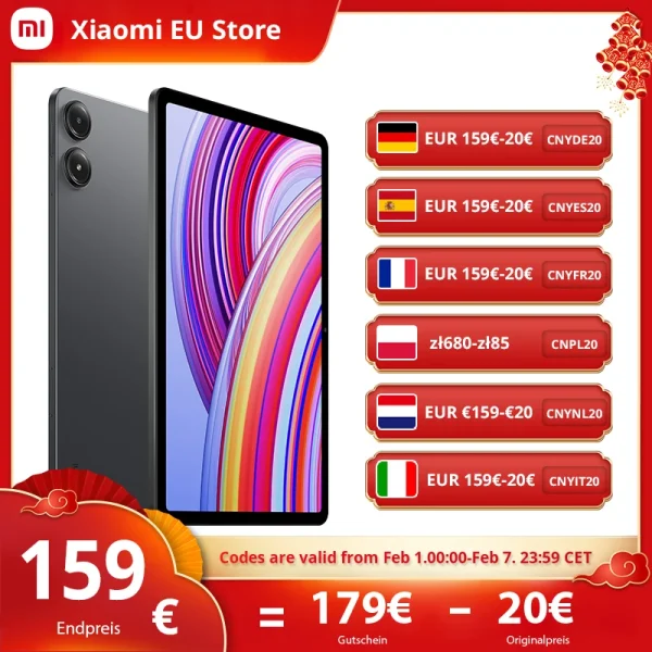 Xiaomi-Tableta Redmi Pad Pro versión Global 8GB + 256GB